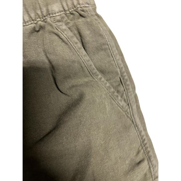 MADEWELL army green cotton blend elastic waist gym shorts sz XS - Picture 3 of 5